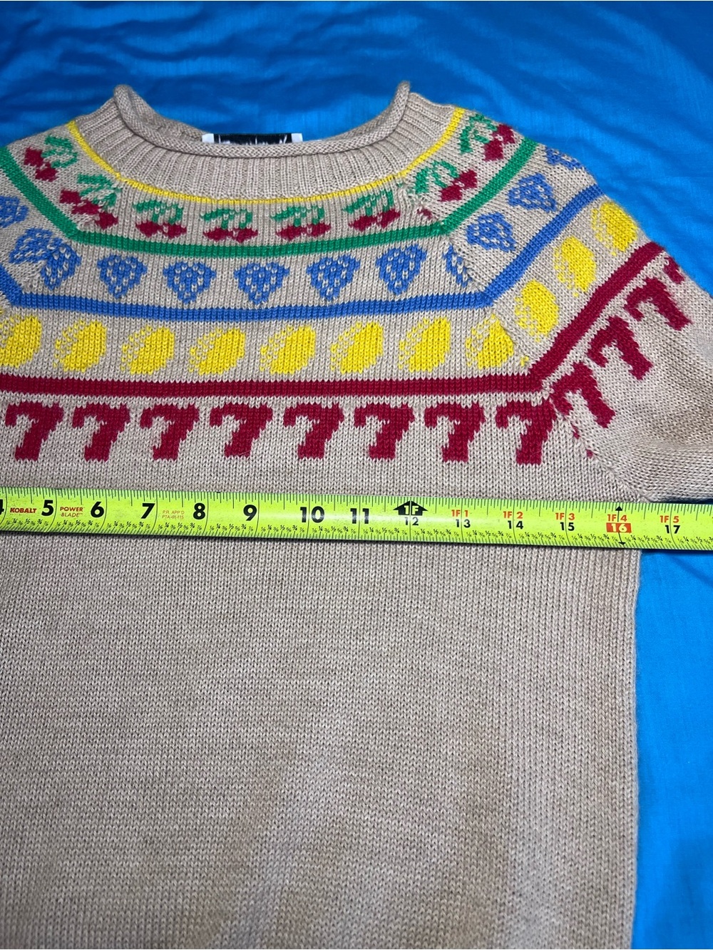 Rachel Antonoff Jackpot Alpaca Fair Isle Sweater S - Picture 7 of 14